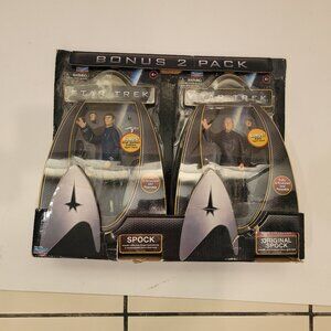 Star Trek Bonus 2 pack Includes SPOCK and ORIGINAL SPOCK +accessories New 61502